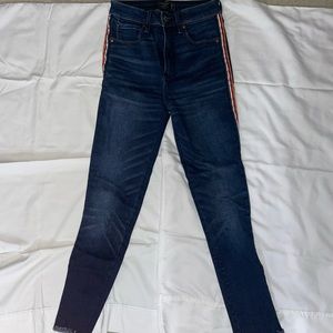 Abercrombie & Fitch High Rise Ankle Jeans
